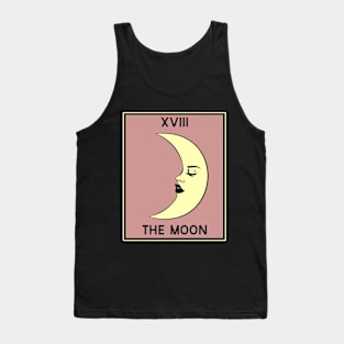 The Moon - Crescent Moon Tarot Card Tank Top